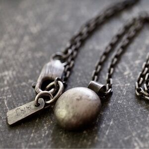 Fine Silver Nugget Pendant Necklace